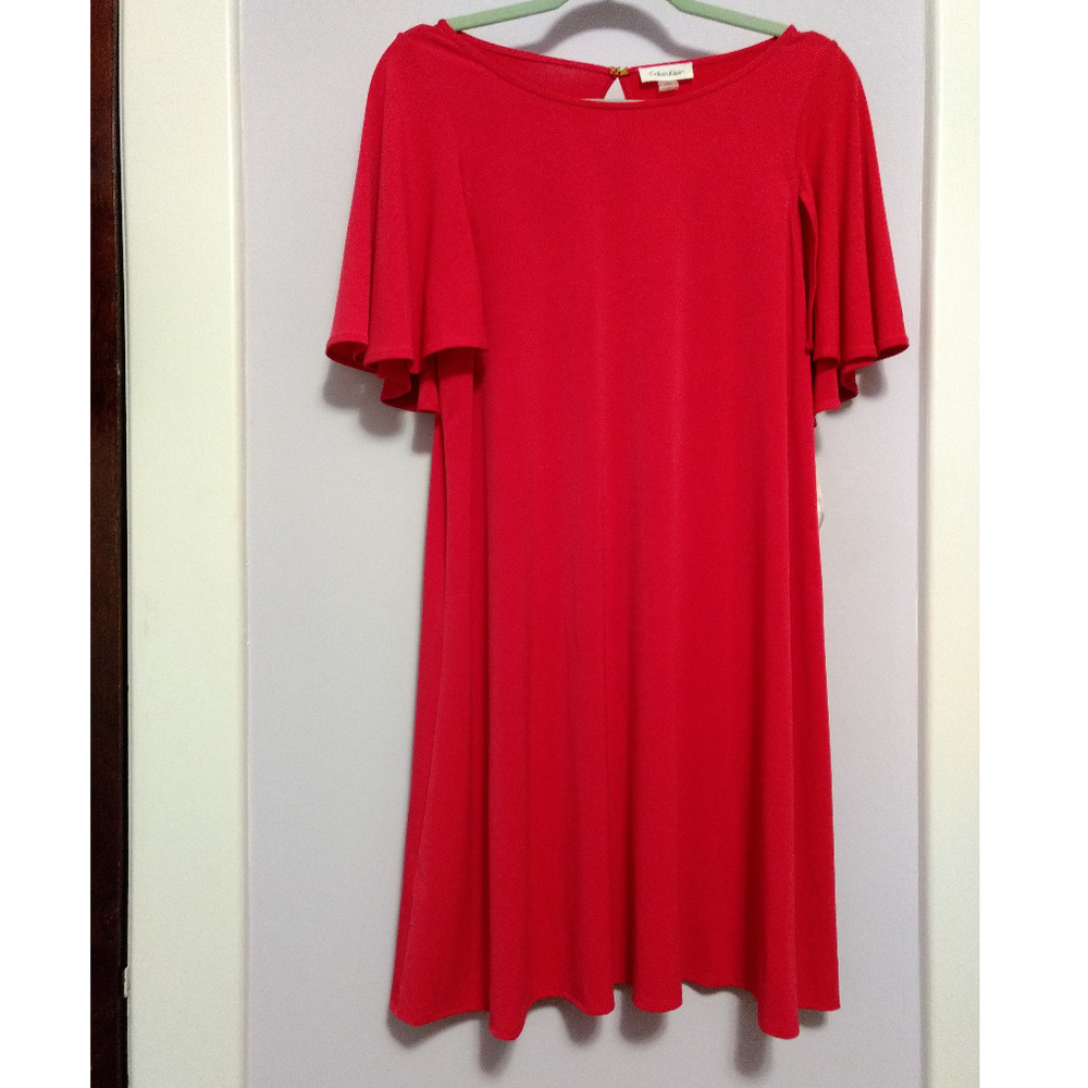 NWT Hot Pink Calvin Klein Swing Dress